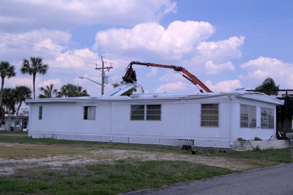 Mobile Home Demolition in Hampton