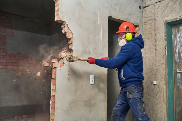 Concrete Wall Demolition in Hampton