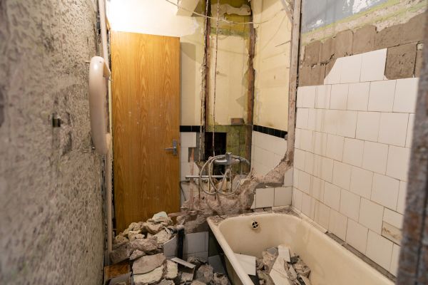 Shower Tile Demolition in Hampton